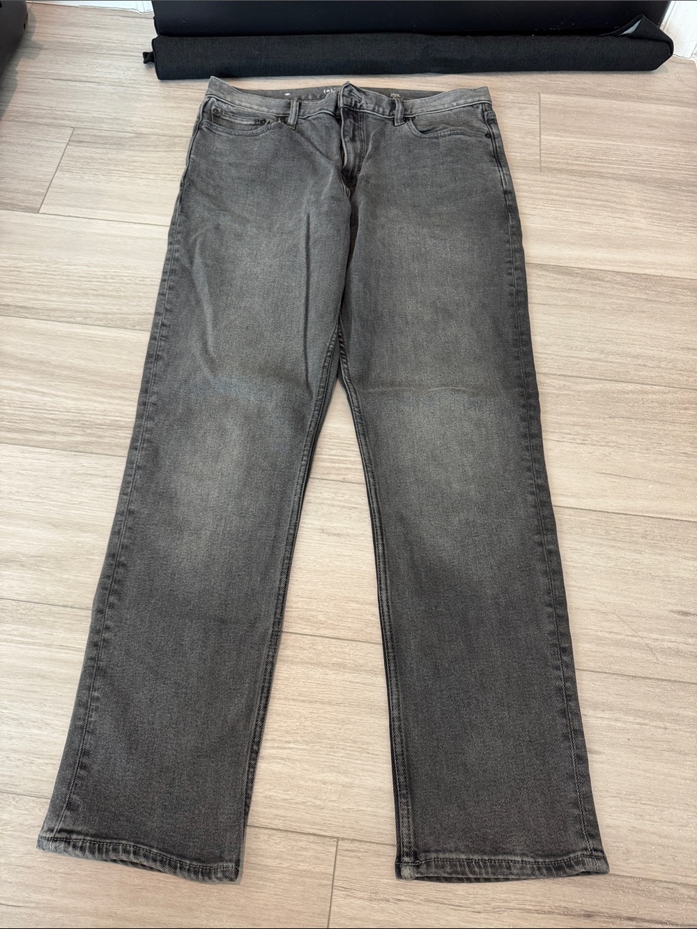 Banana Republic Men's Washed Charcoal Straight Jeans